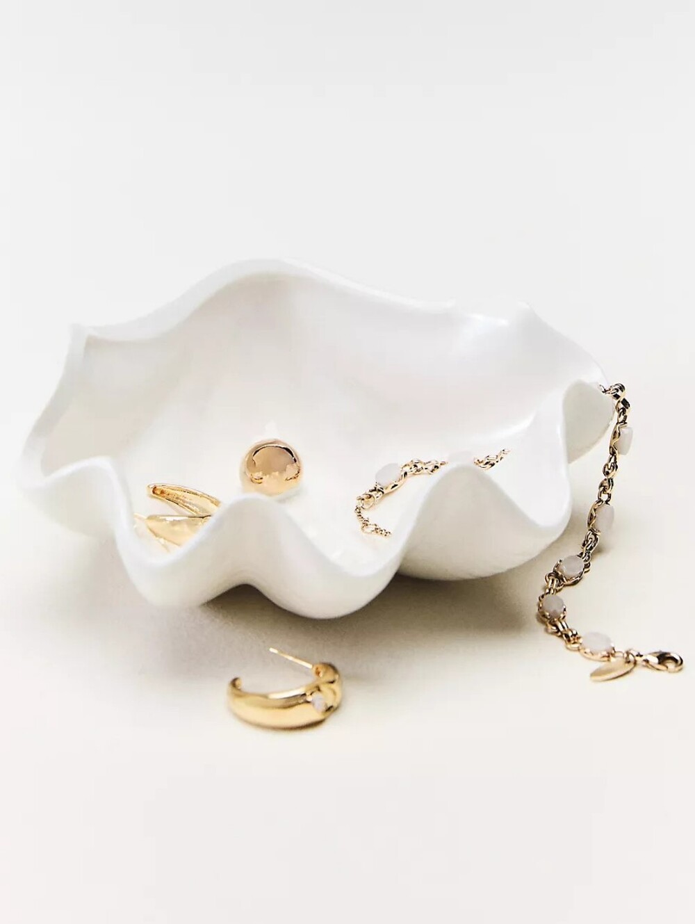 Anthropologie Shell and Pearl Trinket Dish